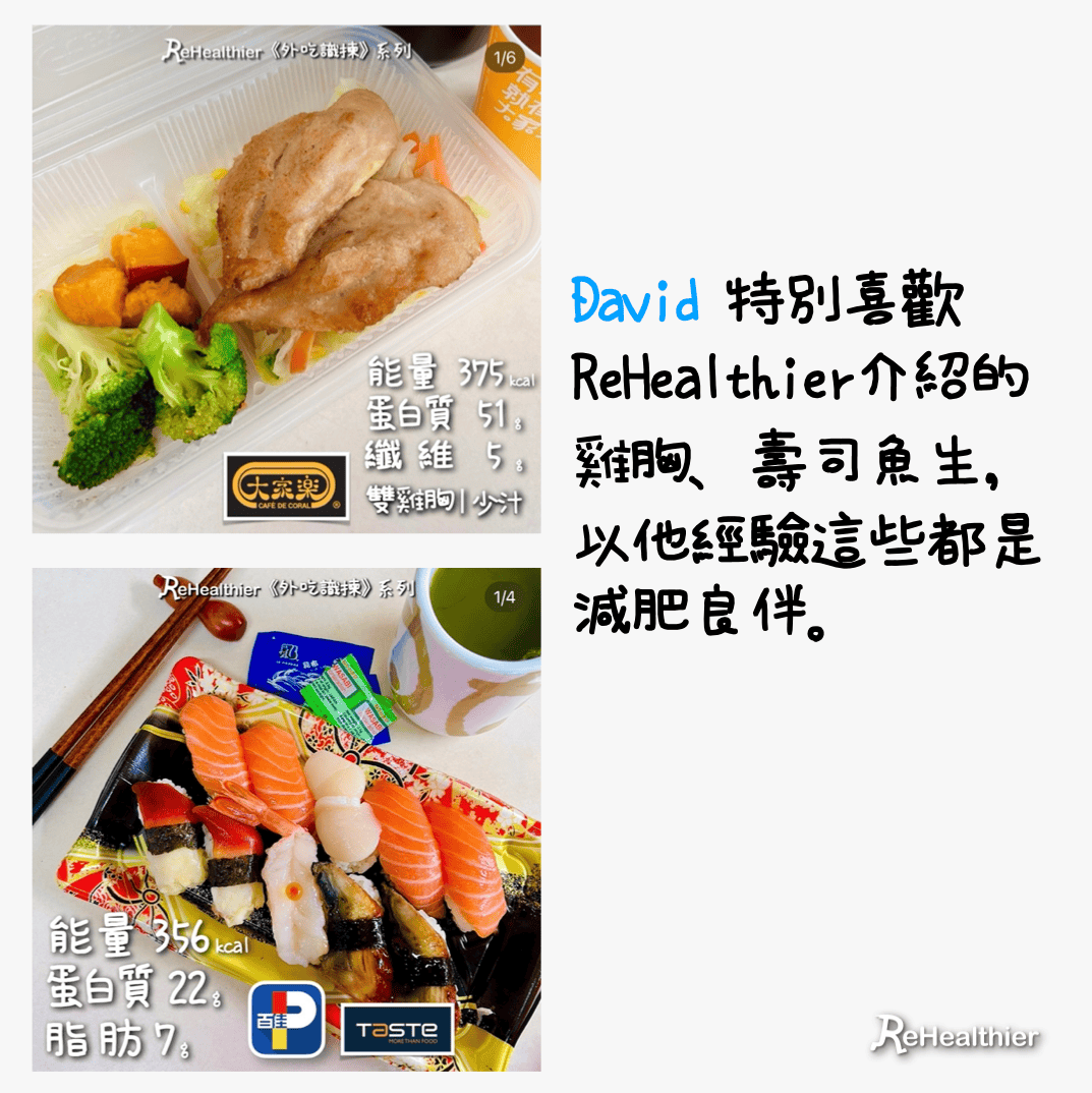 ReHealthier 網友個案 - David 用健康方法👍🏻減去45kg